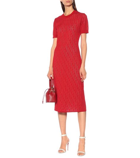 fendi red lace dress|Fendi clothing for women.